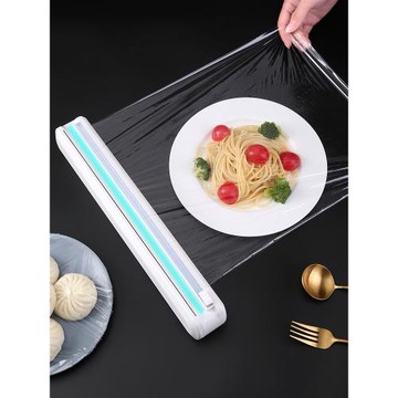 吸盤式保鮮膜切割神器家用大號一次性保鮮膜套錫紙專用切割收納盒