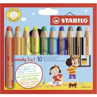 STABILO ウッディセット [woody] 10色セット 880-10