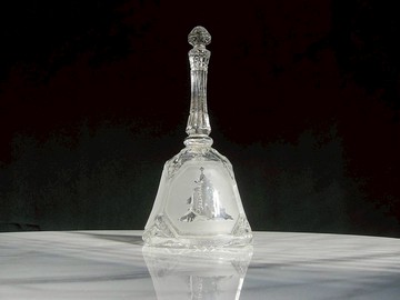 【老時光 OLD-TIME】早期二手台灣製水晶玻璃手搖鈴