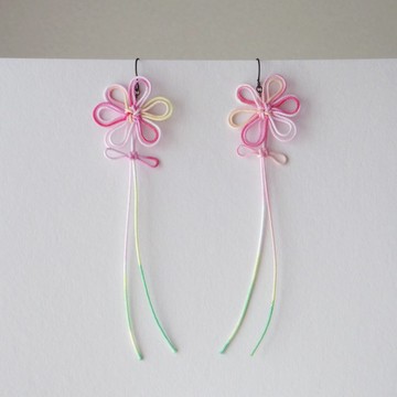 耳環 花與樹・紡