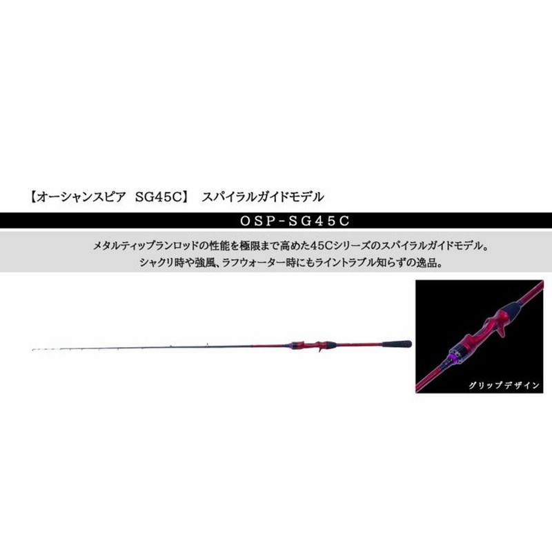 Crazy Ocean OSP-SG45C イカメタル ベイト スパイラルガイド