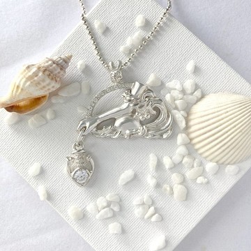 美人魚的心之錨 純銀項鍊silver925