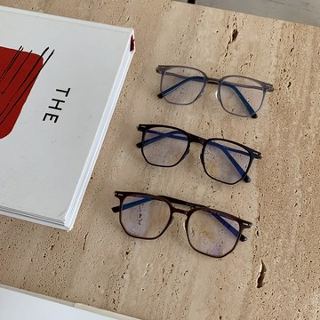 ISA_早八素顏必備款 日常百搭方圓框眼鏡_54024