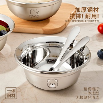 台灣發貨🔸不鏽鋼碗✅食品級不鏽鋼碗 寶寶輔食碗 兒童餐具防摔碗 可愛造型飯碗 小孩專用餐具
