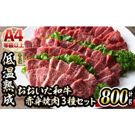 ふるさと納税 おおいた和牛A4ランク以上！赤身焼肉セット3種 大分県佐伯市