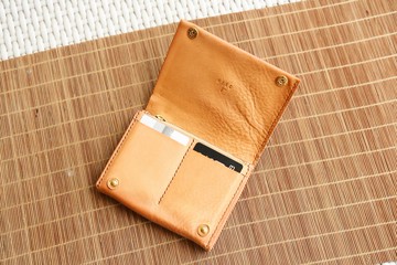 材料包 / 完成品 手縫真皮短夾短銀包, 刻字服務, 客製化禮物