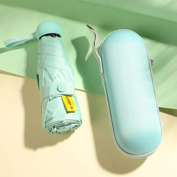 全館8折 免運 雨傘 折疊傘 防曬傘 8八骨五折傘防曬膠囊黑膠折疊太陽傘遮陽晴雨傘禮品廣告雨傘批發特惠/快速出貨