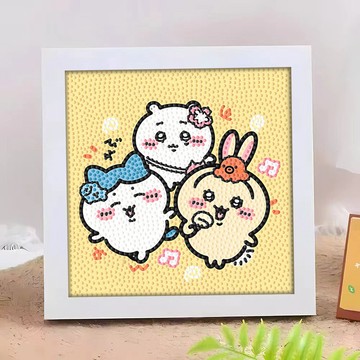 新款兒童diy鑽石畫 卡通手工 益智 鑽石貼畫 材料包 創意磚石畫