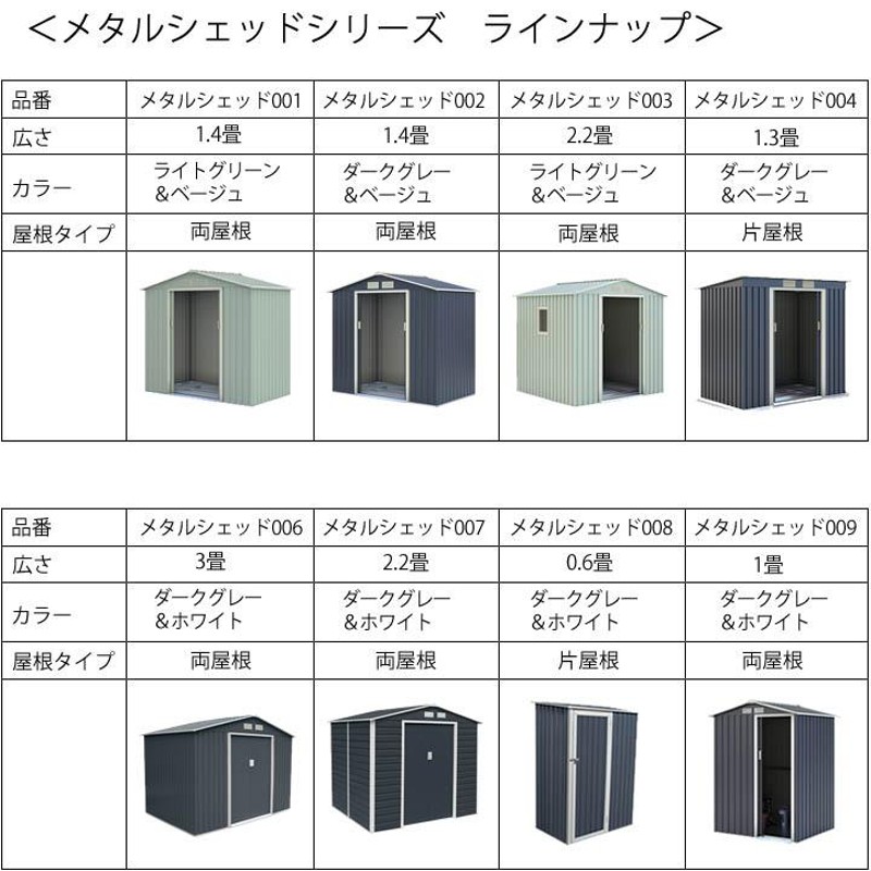 物置 屋外 大型 おしゃれ 倉庫 メタルシェッド 物置小屋 004