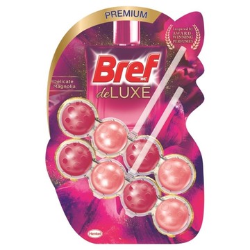 Bref 懸掛式馬桶清潔球 Deluxe永恆紫羅蘭(粉)50g*2