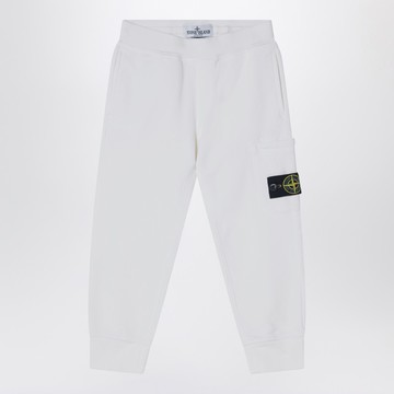 White cotton jogging pants