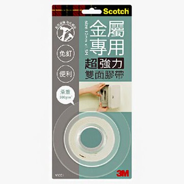 【文具通】3M金屬專用強力泡棉V1201 12mm*5m E1030477【APP滿額下單10%點數(單一帳號最高5000點)】1/31止