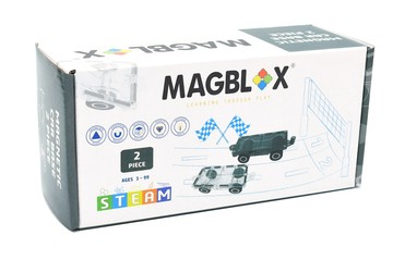 MAGBLOX 美學磁力片 磁力車車 極簡黑 (2pcs) (黑色 / 透明)