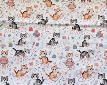 【可愛動物圖案】薄棉布 花色布料挑選 客製包袋