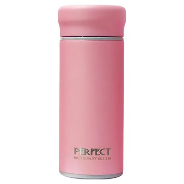 PERFECT 理想 品味316 全鋼真空杯 IKH-73035-2  櫻花粉  350ml  1個