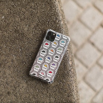 獅子山凹凸磁磚系列 / 手機殼 - 六角