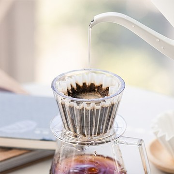 TIMEMORE 泰摩 冰瞳B75咖啡濾杯 手沖蛋糕型咖啡樹脂濾杯 - 琥珀黑