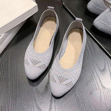 [韓國KW美鞋館]現貨39碼韓國設計甜心飛織鏤空軟底鞋(休閒鞋 厚底鞋 平底鞋 小白鞋 健走鞋 運動鞋))