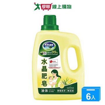 南僑水晶肥皂液体檸檬香茅2.4kgx6入(箱)【愛買】