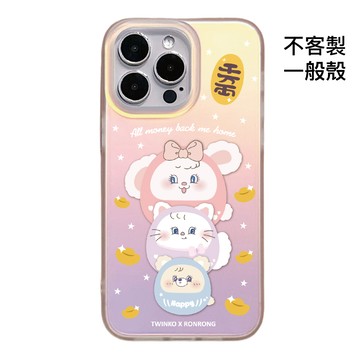 [CA2168]❥富富兔茸茸達摩疊疊樂系列/霧面幻彩殼/IMD磁吸殼/新春招財/IPHONE17 16 15ProMax