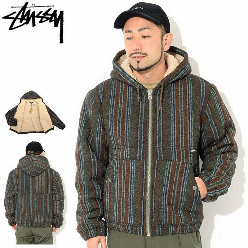 ステューシー ジャケット STUSSY メンズ & レディース Wool Stripe Work ( stussy JKT ワークジャケット アウター  115606 USAモデル 正規 ) | LINEブランドカタログ