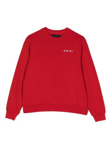 AMIRI KIDS - graphic logo-print sweatshirt - kids - Cotton - 10 yrs - Red