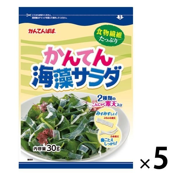 伊那食品工業伊那食品工業 かんてんぱぱ かんてん海藻サラダ 30g 1セット（5個）