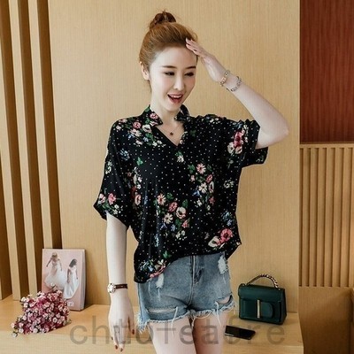 トップスレディースブラウスアロハシャツ半袖花柄フェミニン可愛いきれいめゆったり春夏 通販 Lineポイント最大get Lineショッピング