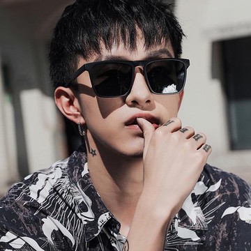 年度最新網紅款潮流行百搭抗UV時尚男士太陽眼鏡 73955