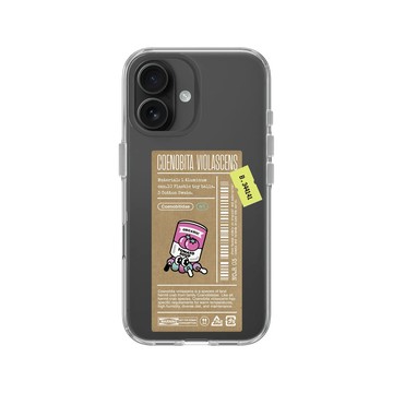 iPhone 16 Clear Case（相機按鈕） 透明 - Marine Debris - 蕃茄罐頭寄居蟹