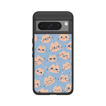 Pixel 8 Pro SolidSuit 黑 - Jazlynn - 貓咪貼圖-藍色