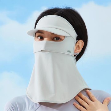 冰絲防曬面罩女全臉防紫外線遮臉一體護頸開車騎車面罩額頭防曬