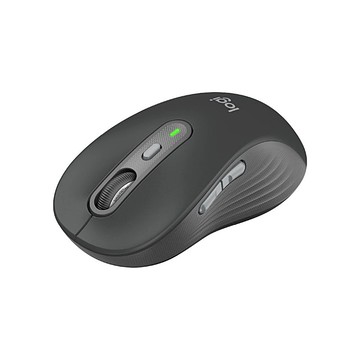 【 Logitech 羅技 】M750L 石墨黑 大手用 靜音 多工 無線 滑鼠