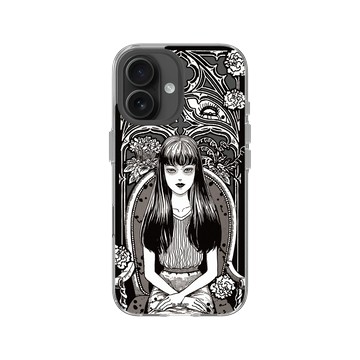 iPhone 16 Clear Case（相機按鈕） 透明 - 伊藤潤二驚選集 Junji Ito - 女王富江