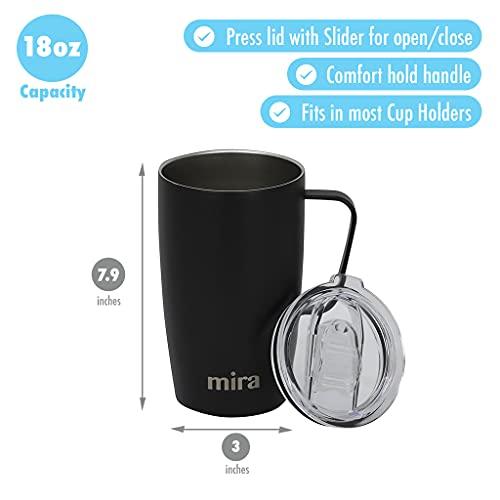 MIRA 18 oz Travel Mug, Insulated Tumbler with Handle and Lid, Cu 並行輸入品