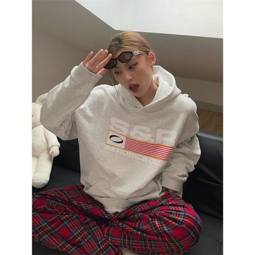 SOSER 重磅440g加絨 秋冬美式復古發泡連帽衛衣男士女生情侶帽衫