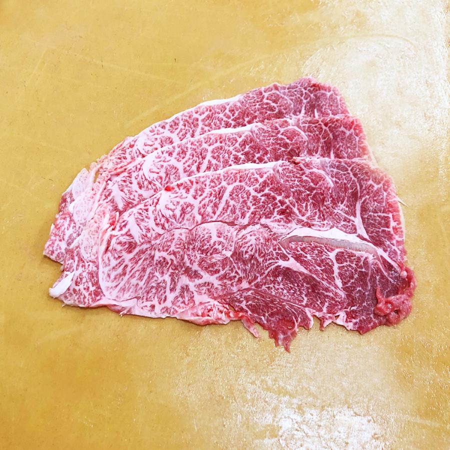 佐賀牛 希少部位ミスジ 250g 霜降りスライス しゃぶしゃぶ すき焼き 焼肉 1~2名様用 黒毛和牛 肩 ウデ 赤身