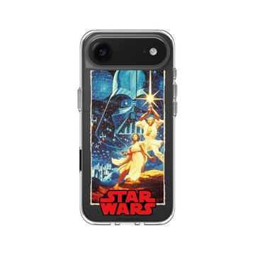 iPhone Air Clear Case（相機按鈕） 透明 - 迪士尼-星際大戰 Star Wars - 路克&莉亞公主-電影海報