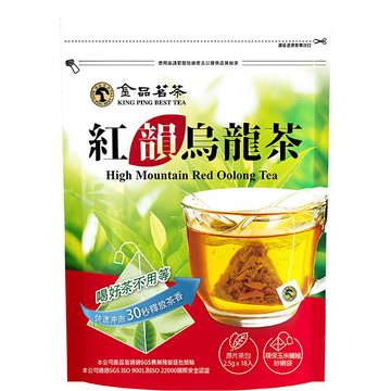 KING PING BEST TEA 濃厚系列 紅韻烏龍茶三角立體茶包 18包裝