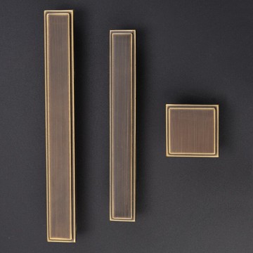 櫥櫃門把手 睿高全銅拉手新中式櫃門抽屜櫃子現代簡約衣櫃美式櫥櫃門把手中式【MJ3858】