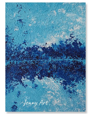 寧靜 無框畫 壓克力畫 抽象畫 畫作 掛畫 居家擺設 居家生活