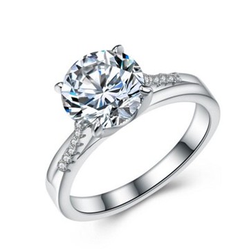 現貨+預購 925純銀戒指鑲鑽銀飾-閃耀的你高貴時尚七夕情人節生日禮物女配件73an140【獨家進口】【米蘭精品】