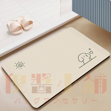 硅藻泥軟地墊 浴室衛生間門口吸水速干防滑腳墊子 洗手間廁所地毯【倪醬小鋪】