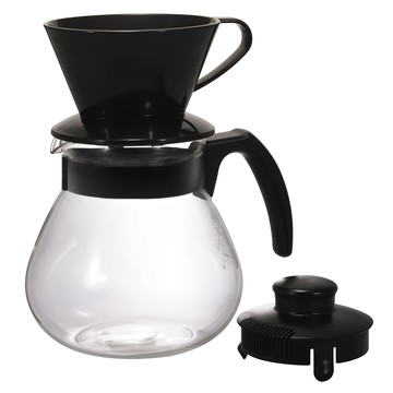 HARIO 好璃奧 小球三孔濾杯咖啡壺  咖啡壺 + 濾杯  1L  1組