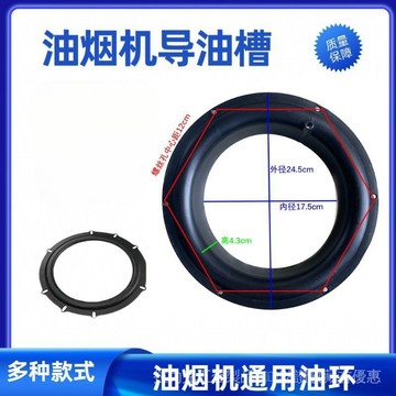 [24是熱賣]油煙機配件 五金配件油煙機油環導油槽家用廚房導油環煙機配件通用老款防油墊紙易安裝 KOLZ