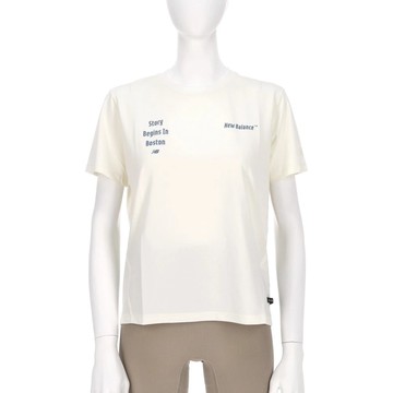 New Balance SDS涼感上衣 女 短袖上衣 NEF29772IV-F