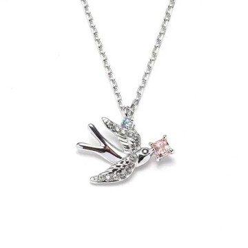 【SWAROVSKI】飛鳥鑲鑽墜鍊-銀