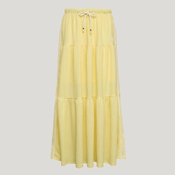 Adidas 愛迪達 Resort Skirt L KX0729 女 長裙 休閒長裙 渡假風 檸檬黃