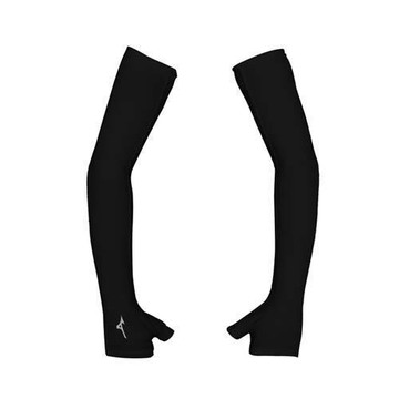 MIZUNO 半掌式涼感袖套-一雙入 台灣製 吸濕排汗 抗UV 防曬 單車 臂套