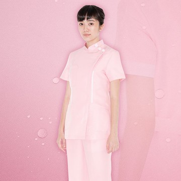 多色拉鏈納米抗菌護士護理員短袖上衣醫美診所制服NW6201